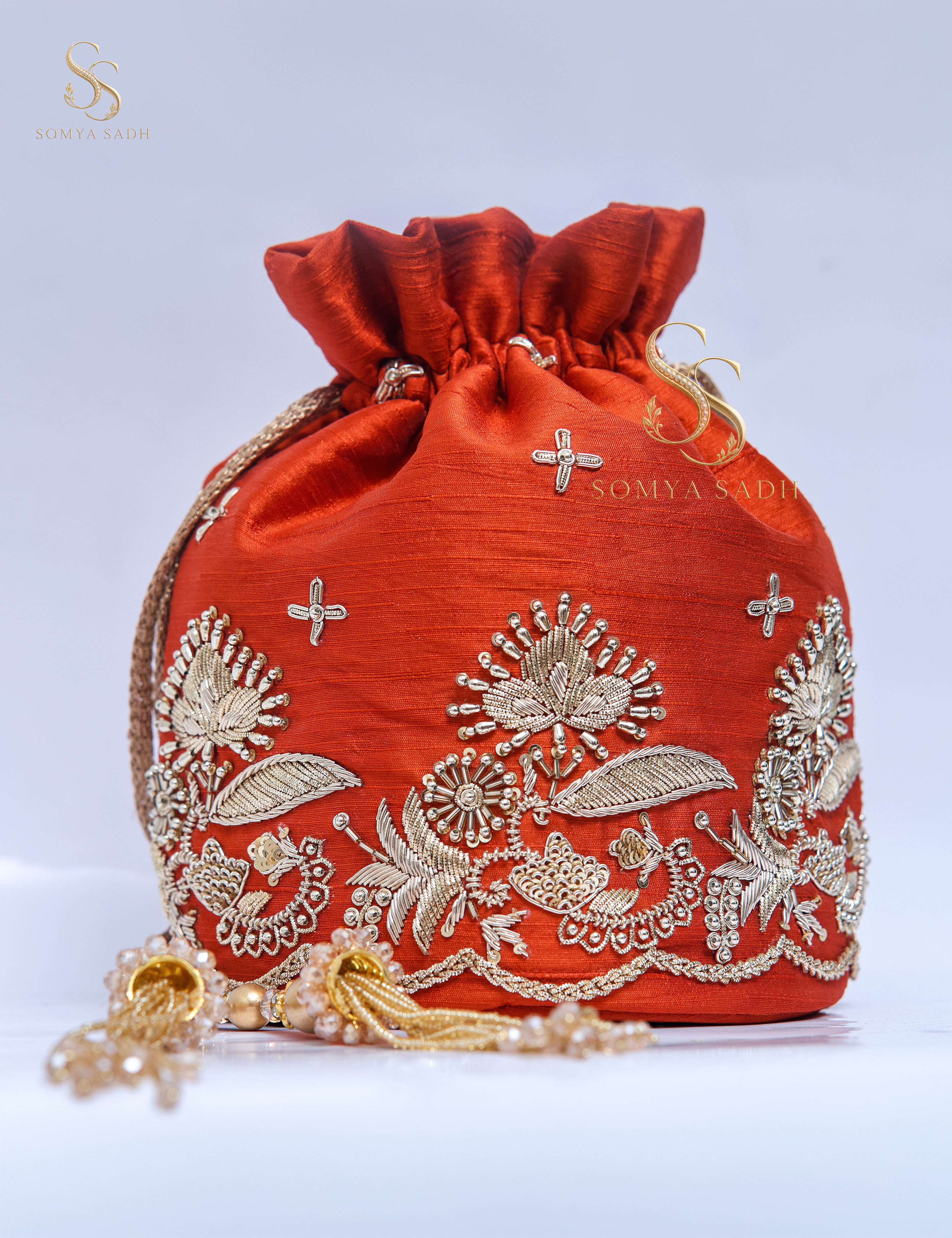 Kesariya Gul Coral Potli, main product view